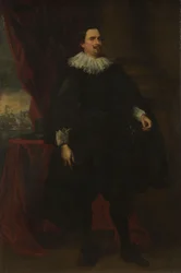 Retrato de um membro masculino da família Van der Borcht, c.1635 (óleo sobre tela)