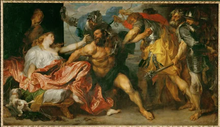 Sansão feito prisioneiro (pintura sobre tela)