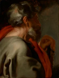 O apóstolo Simão, c.1618 (onpanel de óleo)