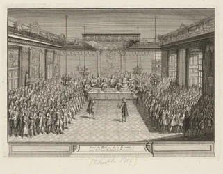 Banquete de exibição no Corner Parade Hall no Palácio de Dresden em 3 de setembro de 1719