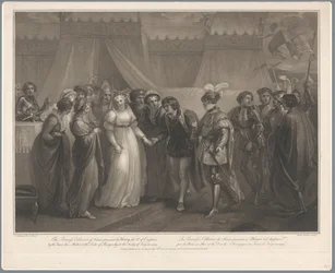 Catherine van Valois em koning Hendrik V van Engeland, 1420 A princesa Catarina de França apresentou a Henrique V de Inglaterra (...) em 1419 / La Princesse Catherine de France (...) (título no objeto)