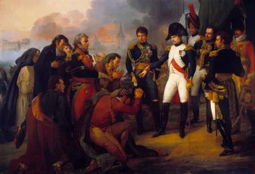 Imperador Napoleão I (1769-1821) antes de Madrid: o Imperador a receber uma deputação da cidade, 3/12/1808, Pintura de Antoine Charles Horace Vernet (1758-1836)
