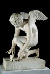 O Amor ou «O Amor a apanhar uma borboleta»: escultura em mármore de Antoine Denis Chaudet (1763-1810), 1817, Paris, Musée du Louvre