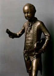 Estátua de Mozart em criança (bronze)