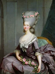 Marie-Therese de Savoie-Carignan (1749-92) Princesa de Lamballe (óleo sobre tela)