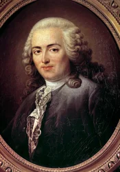 Retrato de Anne Robert Jacques Turgot (1727-1781) Ministro Pintura de Antoine Graincourt (1748-1823) Século XVIII Sol. 0,54x0,64m