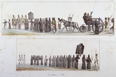 Sentenciado à morte por Antoine Jean-Baptiste Thomas (1791-1834), aguarela