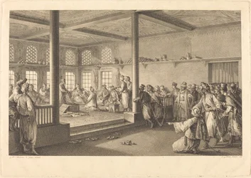 Recepção de Choiseul-Gouffier em Hassan-Tchousch-Oglou