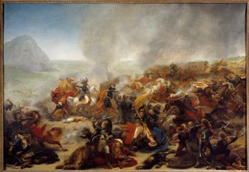 Campanha (Expedição) do Egito (1798-1801): "A Batalha de Nazaré em 08/04/1799" Esta batalha viu a vitória do General Jean Andoche Junot (Jean-Andoche) (1771-1813). Pintura de Antoine Jean Gros (1771-1835) 1801 Sol. 1,35x1,95 m Nantes, Musee des B