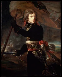 Napoleão Bonaparte na ponte em Arcole, 1797.