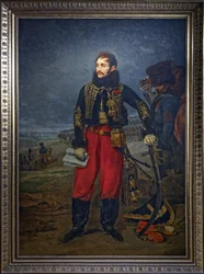 Retrato do General Antoine Charles Louis de Lasalle recebendo a rendição da Guarnição de Stettin, 1808
