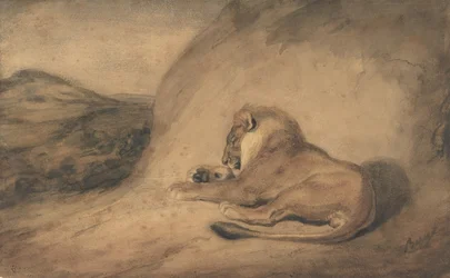 Leão descansando, 1810-75.