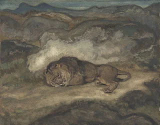Leão dormindo, 1810-75.