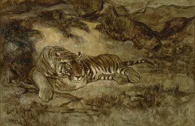 Tigre em repouso, c.1850-70