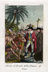 História do Brasil: Chegada ao Brasil de Dom Tomé de Sousa que fundou a cidade da Bahia (El Salvador)
