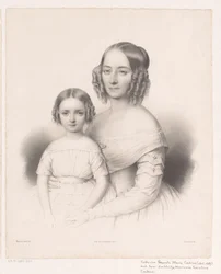 Retrato de Catharina Petronella Maria Cochius com sua filha