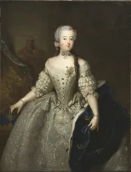 Louise Ulrique de Prusse, reine de Suede et Finlande - Retrato de Louisa Ulrika da Prússia (1720-1782), Rainha da Suécia, de Pesne, Antoine (1683-1757). Óleo sobre tela. Dimensão : 145x110 cm. Nationalmuseum Estocolmo