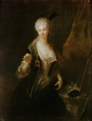 Retrato de Dorothea Luise os Wittenhorst-Sonsfeld 1681-1746.