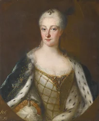 Retrato de Henriqueta Maria de Brandemburgo-Schwedt 1702-1782