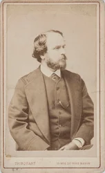 Retrato do dançarino, coreógrafo e mestre de balé Paul Taglioni 1808-1884, ca 1860.