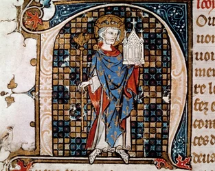 Retrato no pé de Saint Louis (ou Louis IX