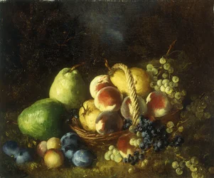 Uma cesta de frutas