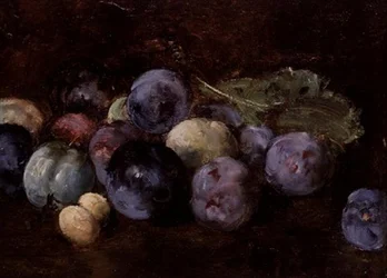 Uma natureza morta de ameixas, 1874