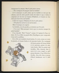 Elefantes, ilustração de "O Pequeno Príncipe", de Antoine de Saint-Exupéry