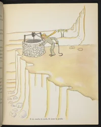 O Principezinho junto ao poço, ilustração de "O Principezinho", de Antoine de Saint-Exupéry