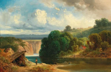 Um vale de rio