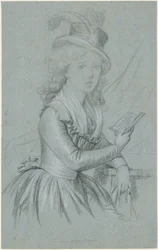 Retrato da actriz Marie Magdalene Charlotte Ackermann (1757-1775)