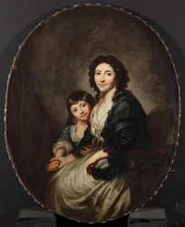Elisabeth Sophia Augusta Graff, nascida Sulzer (1753-1812) e a sua filha Caroline Susanne (1781-1828)