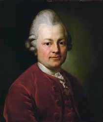 Gotthold Ephraim Lessing, poeta alemão (óleo sobre tela)