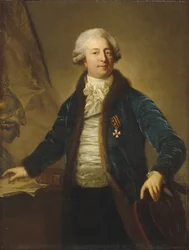 Retrato de Adrian Ivanovich Divov 1749-1814, 1790p