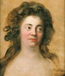 Retrato de Dorothea Friederike Schlegel 1764-1839, nascido Brendel Mendelssohn, c.1790.