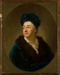 Retrato de Johann Nepomuk Schaffgotsch (1713-1775) de roupão