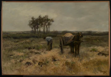 Cavando Areia, ou O Carrinho de Areia, c.1875