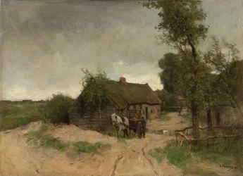 Casa na estrada de terra