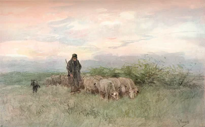 Pastor e rebanho, século XIX