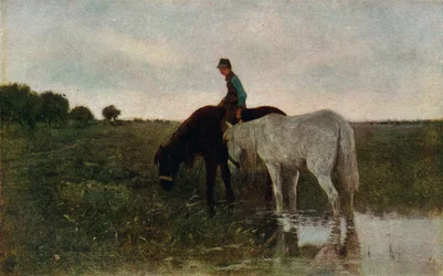 Cavalos Molhando, 1871, 1913