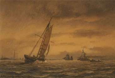 Numerosos veleiros no mar