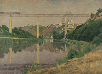 Esloveno: Cidade com uma ponte ferroviária