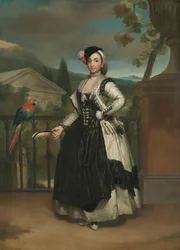 Retrato de Isabel Parreño y Arce, Marquesa de Llano
Portret van Doña Isabel Parreño Arce Ruiz de Alarcón y Valdes, Marquesa de Llano