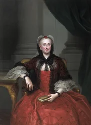 Retrato de Maria Amalia da Saxônia 17241760, rainha consorte da Espanha, ca 1760