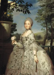 Retrato de Maria Luisa de Parma como princesa das Astúrias, ca 1764-1765