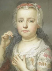 Retrato de uma jovem, possivelmente Julie Carlotta Mengs, irmã do artista, 1742-44