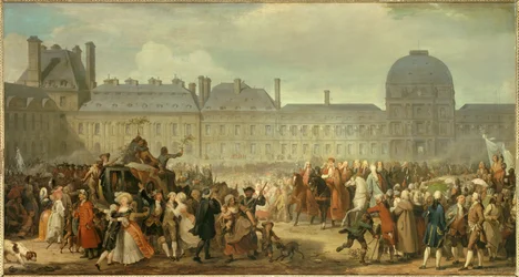 Publicação do Tratado de Versalhes em frente ao Palácio das Tuileries em 25 de novembro