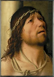 Cristo no pelourinho (óleo sobre madeira)