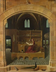 São Jerônimo no caso. Por volta de 1475