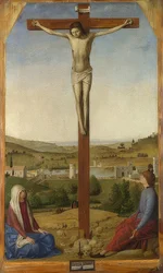 A crucificação de Cristo. 1475